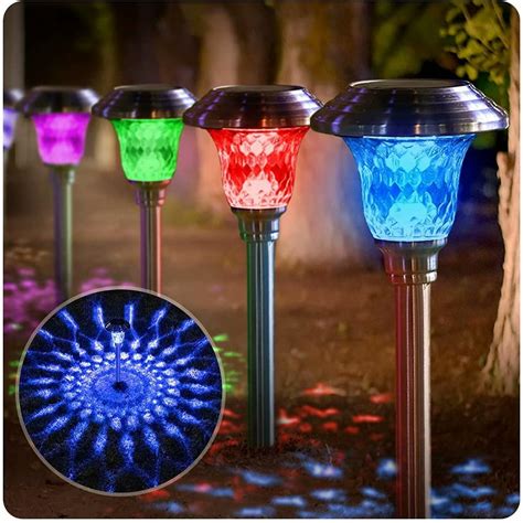 color changing solar path lights